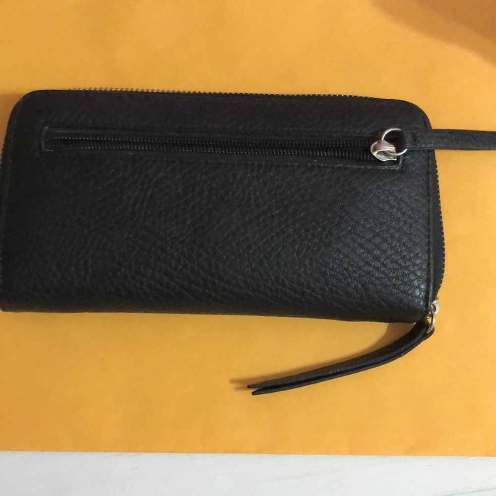 Black leather wallet